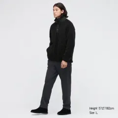 M UNIQLO(ユニクロ) x ホワイト・マウンテニアリング WPJ フリースオーバーサイズプルオーバー 黒