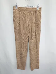 ◇ OPAQUE.CLIP オペークドットクリップ ストライプ ストレートパンツ サイズS ブラウン系 レディース E  【1407020040907】