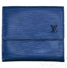 LOUIS VUITTON　ルイヴィトン　エピ ポルト モネ ビエ カルト クレディ M63485 ブルー 3折り 財布 コンパクト ウォレット　98