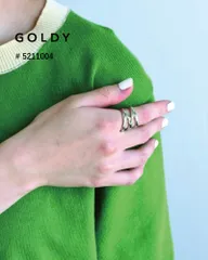 【SALE】GOLDY/ゴールディ/フォー クロス ライン ワイド リング/アクセサリー/5211004のサムネイル