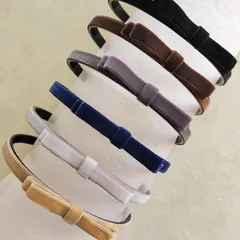 カチューシャ　2段ベルベットリボンB