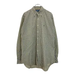 RALPH LAUREN ラルフローレン BLAKE ボタンダウン 長袖シャツ チェック マルチカラー(メンズ L)中古 古着 U7300
