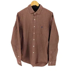 ポロラルフローレン POLO RALPH LAUREN L/S ポニー刺繍 SLIM FIT チェックシャツ メンズ import：XL 