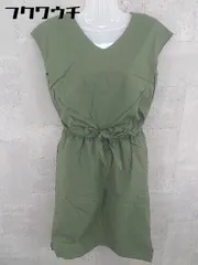 ◇ Simplicite シンプリシテェ ノースリーブ 膝下丈 ワンピース サイズF カーキ レディース 【中古】 【1101250013594】のサムネイル