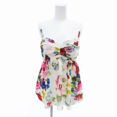 ドルチェ&ガッバーナ ドルガバ DOLCE&GABBANA 美品 キャミソール 花柄 シルク100% 絹 38 マルチカラー /HO△ 0312のサムネイル