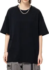 オーバーサイズ Tシャツ 無地 コットン100％ ゆったり 大きいサイズ ストリート系  ファッション Tシャツ 男女兼用 R10121