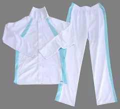 【中古】コスプレ衣装・グッズ(キャラクター) 青葉城西バレーボール部ジャージ(上着+パンツ) ホワイト×グリーン Mサイズ 「ハイキュー!!」