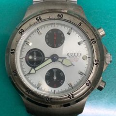 美品】GUESSゲス☆メンズクォーツ腕時計 カレンダー付き ケース有り 