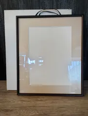 【K-1431】額縁 四ツ切 ブラウン U425753