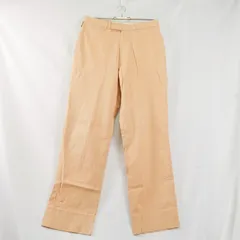 76 BURBERRY LONDON バーバリーロンドン チノパン ストレートパンツ ウエスト76 オレンジベージュ きれいめブラウスはもちろん、Tシャツやニットとのカジュアルダウンにも◎ 季節を問わず長く使える1本としてワードローブにおすすめです！ S294