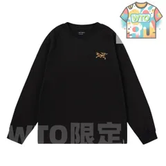 【本日限定WTO】Arc'teryx メンズ＆レディース ロングスリーブ Tシャツ ロゴプリント ブラック/ホワイト XS-L [本日WTO|新品未使用品]-WTO輸入1-JLH90