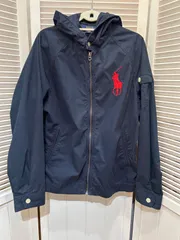 POLO RALPH LAUREN ポロラルフローレン 160センチ 綿ジャケット ネイビー マウンテンパーカー