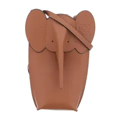 LOEWE （ロエベ） エレファント ポケット 小物 タバコ/メガネ/携帯ケース ショルダーバッグ C623B02X04 Leather レザー Brown ブラウン used:A 【中古】のサムネイル
