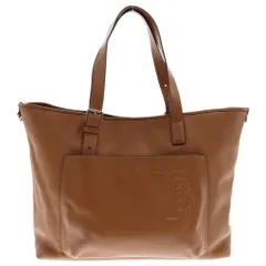 TOD'S (トッズ) ミディアム レザー ショッピングバッグ ブラウンのサムネイル