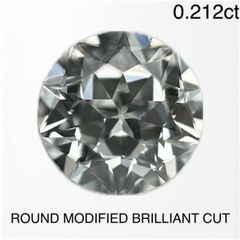 【新品】ROUND MODIFIED BRILLIANT CUT ダイヤモンドルース