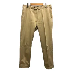 バーニーズニューヨーク BARNEYS NEW YORK チノパン ボトムス スラックス コットン ダブル 無地 ベージュのサムネイル