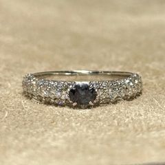 Pt900天然アレキサンドライト0.297ct D0.90ct リング