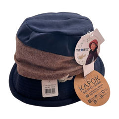 新品　竹内海南江　婦人帽子　ドレープハット　サイズ調整付き　自然に優しい天然素材