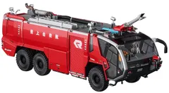【美品】【希少】オシュコシュ 航空機用化学消防車 イエロー 箱無し ミニカー Amazon | Tiny City No.198 スカニア 香港消防局 油圧はしご消防