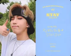 【中古】コレクションカード(男性) Stray Kids/HAN(ハン)/裏面青・印刷メッセージ入り/オフィシャルファンクラブ「STAY」2期入会特典ウェルカムキット付属フォトカード