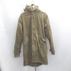 ◇ ⊇ EMMA CLOTHES エマ クローズ インナーボア取り外し可能 長袖 ミリタリージャケット サイズL カーキ メンズ E  【1501160021915】