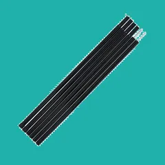 【数量限定】LENCE テントポール タープポール スチール 2本セット MOON 3節連結 直径16mm 最長150cm 分割式 軽量 コンパクト 持ち運び便利 収納袋付き ブラック TPOLES001