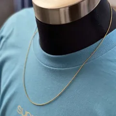 ☆ゴールド ボールチェーンネックレス メンズ ステンレス ロング 60センチ