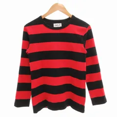 アニエスベーオム Agnes b. homme アダム エ ロペ Adam et Rope 別注 Tシャツ カットソー 長袖 ロンT ボーダー S 赤 レッド 黒 ブラック /GV