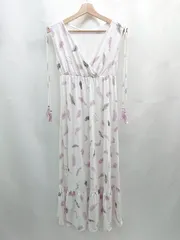 ◇ Φ gelato pique ジェラートピケ 花柄 半袖 キャバドレス サイズｆ ホワイト系 レディース E  【1507160023300】