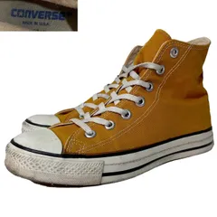 USA製 90s CONVERSE ALL STAR HI マスタード US6/24.5 コンバース オールスター ハイカット Made In USA 黄土色 古着