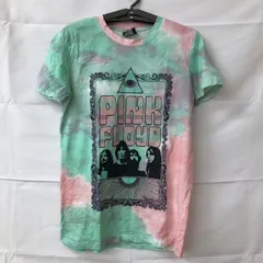 お値下げ！ロック　バンドTシャツ ピンクフロイド　白　タイダイ Lサイズ t1500_zxc96