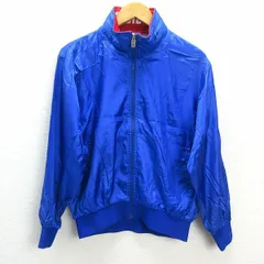 k■90s■アディダス/adidas ナイロンジャケット/ヴィンテージ【M】青/デサント/MENS■149【中古】