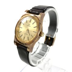 OMEGA オメガ Geneve ジュネーブ レディース腕時計 SS/AT ゴールド文字盤 稼働品【OE-930】