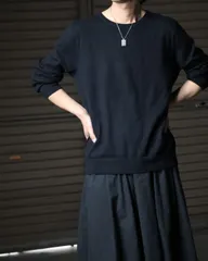 j.crew merino wool blend high-gauge knit black ジェイクルー メリノウール混 ハイゲージ クルーネック ニット セーター黒 ブラック L