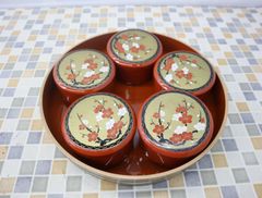 山中漆器 金沢金箔 小吸物椀 五草花 5客セット - メルカリ