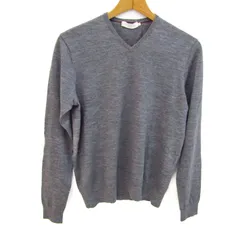 ビームスライツ ニット セーター 長袖 ウール100% ブランド トップス レディース Lサイズ グレー BEAMS LIGHTS 【中古】