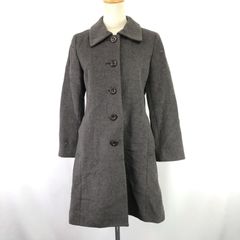 美品★FEMICRAFT【フェミクラフト】ウール コート レディース【size:7AR・S/茶/brown】総裏地/アウター/Coat◆BJ066-a
