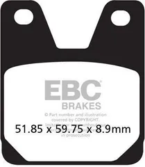 EBCブレーキ USA製 ダブルHシリーズ シンタリング ブレーキパッド リア右側用 | FA267HH
