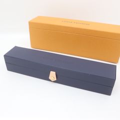 IT8P096S87XS LOUIS VUITTON ルイヴィトン ブレスレット 空箱 ケース BOX アクセサリーケース ジュエリーボックス 外箱 レザー ネイビー オレンジ