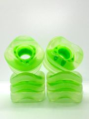 Sunny & Sunny スケート ボード スケボ タイヤ ウィール78A 60 x 45 四角 ソフト ストリート(クリアーグリーン)