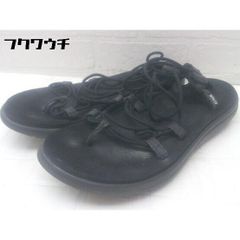 ◇ Teva テバ サンダル サイズ7 ブラック レディース 【中古】 【1002801630713】