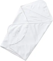 新品 白いクマさん ベビー アフガン おくるみ 男の子 女の子 スムース素材 大きめ 純白 白 ホワイト 85cm×85cm 男女兼用 退院 出産準備 出産祝い シンプル 上品 お宮参り 予防接種 お出かけ かわいい 清楚 抱っこしやすい 38351 (パイル