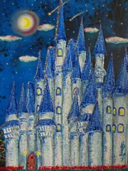 真作保証 竹内敏彦 波止場の家並 フランス 風景画 絵画 油絵