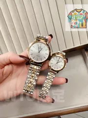 【今日特価】OMEGA オメガ カップルウォッチ デュアルカレンダー クォーツムーブメント 316L ステンレスケース-WTO輸入2