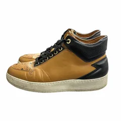 エムシーエム MCM スニーカー ハイカット レザー ロゴ 茶 ブラウン 41 ■AL メンズのサムネイル