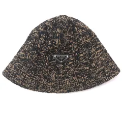 【美品】PRADA バケットハット XL ダークグレー PRADA プラダ バケットハット Lサイズ ダークグレー - メルカリ