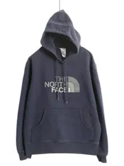 【お得なクーポン配布中!】 ノースフェイス プリント スウェット フード パーカー メンズ M / The North Face プルオーバー トレーナー アウトドア グラデーション 紺