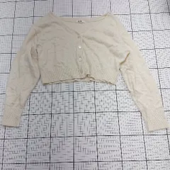 ◇ ⊇ snidel スナイデル 無地柄 長袖 ショート丈カーディガン サイズone ホワイト系 レディース E  【1508060021519】