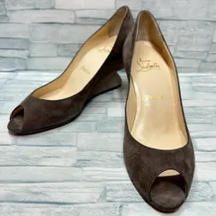 【箱・保存袋付き】Christian Louboutin　パンプス　スエード　38 1/2 (24.5㎝)