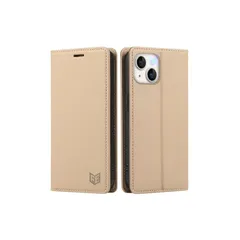 FeeY iphone13 ケース 手帳型 Iphone13 手帳 ケース 耐衝撃TPU素材カード収納 マグネット内蔵スタンド機能付き アイフォン 13携帯カバー 全面保護 iphone13 スマホケース 5G 6.1インチ対応,，アプリコット 1